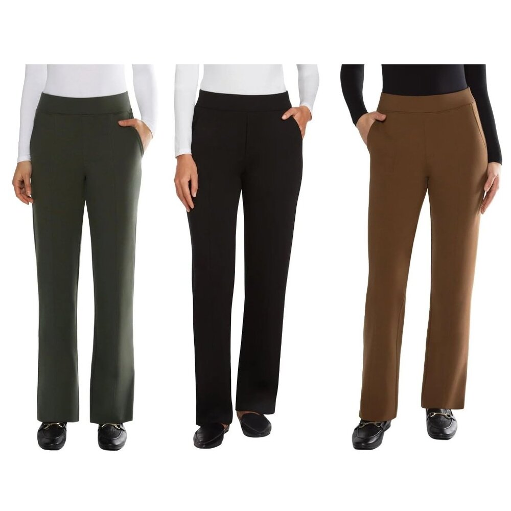 NWT Matty M Women's Pull On Straight Leg Pants Multicolor Size S-2XL $60 11HL273